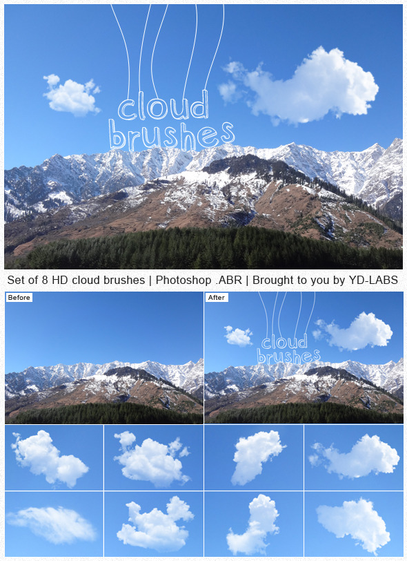 Cloud Brushes - Brushes Photoshop