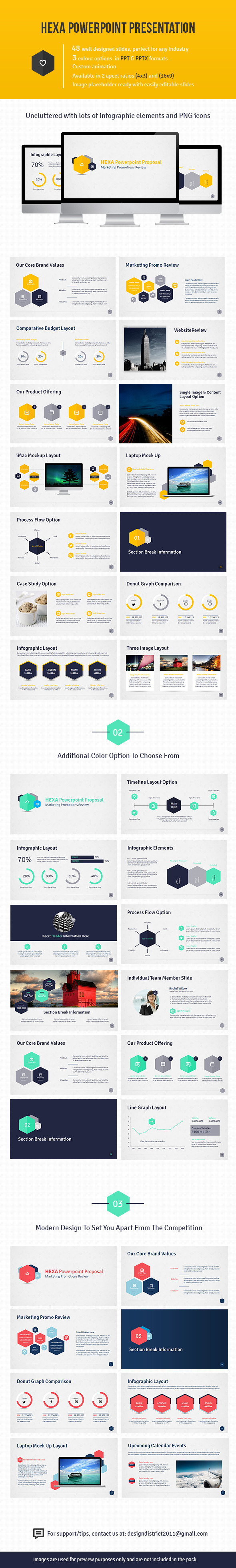 Hexa Powerpoint Presentation - Business PowerPoint Templates