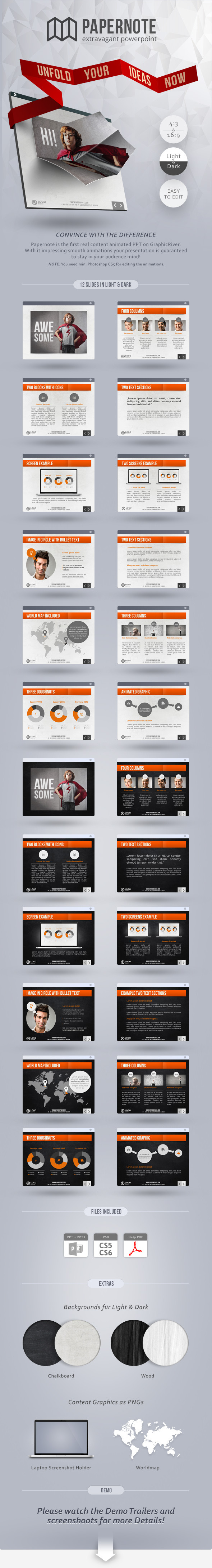 Papernote - Extravagant PowerPoint - Presentation Templates