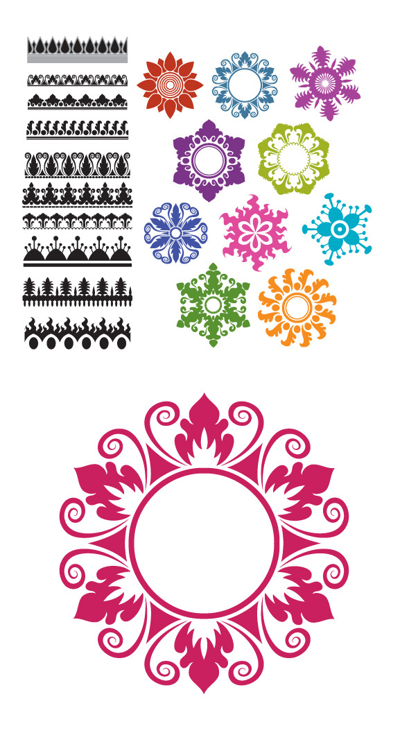 Flowers Maker for Adobe Illustrator - Flourishes Brushes