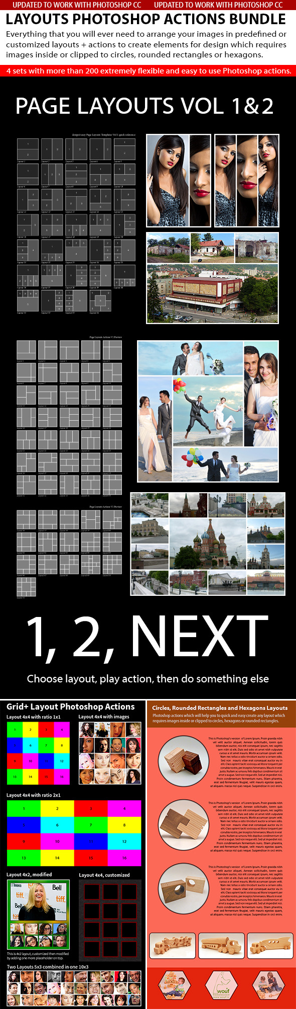 Layouts Photoshop Actions Bundle - Actions Photoshop