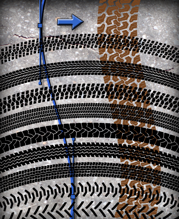 10 Tire Tracks Brush Set - Miscellaneous Brushes