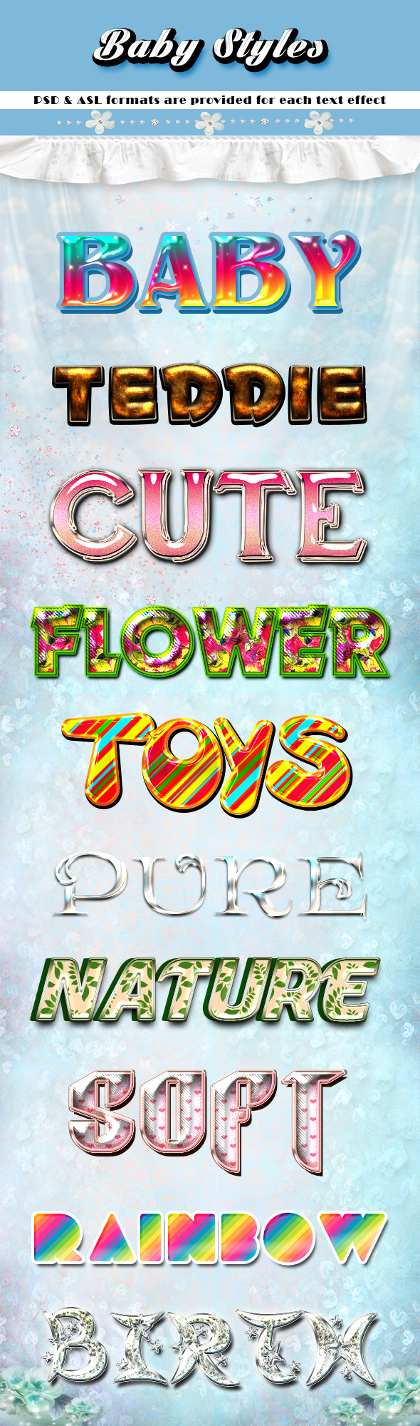 Baby Styles - Text Effects Styles