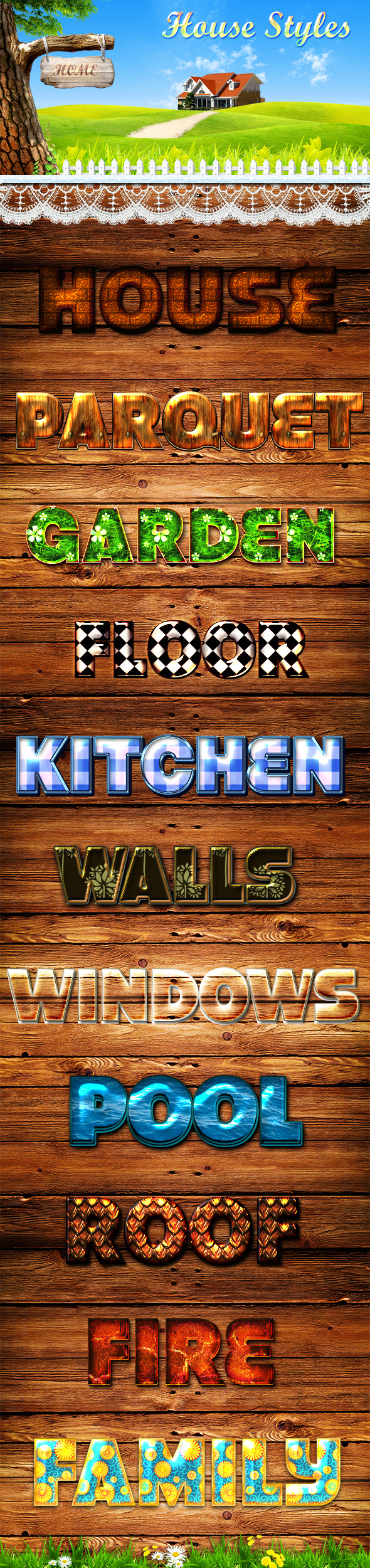 House Styles - Text Effects Styles
