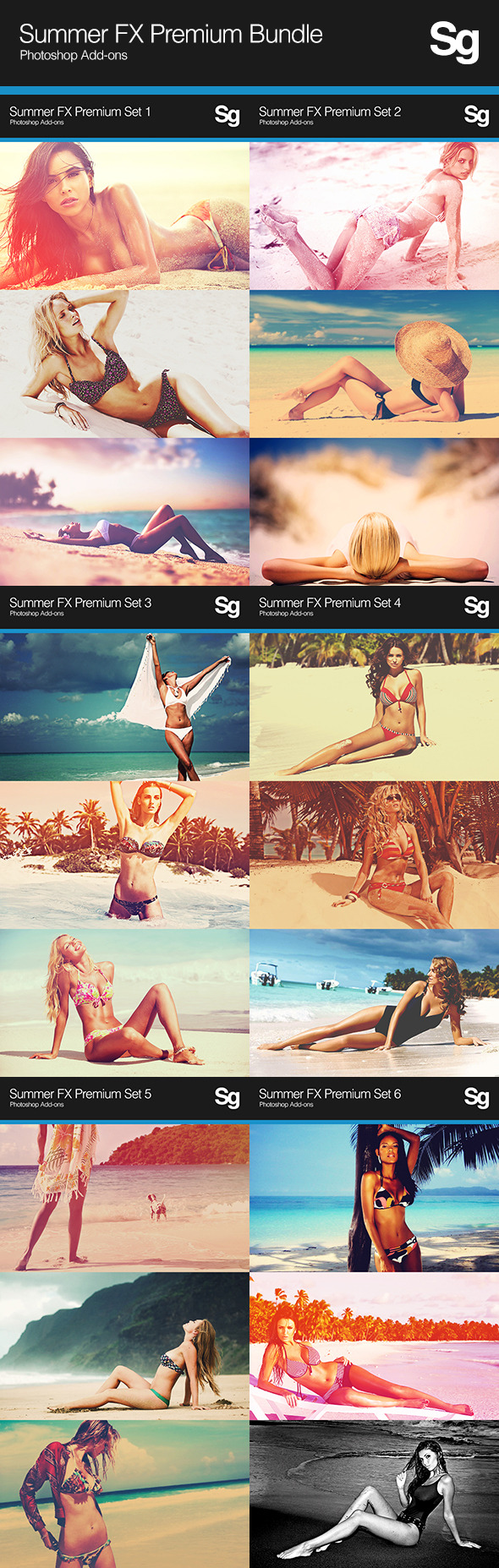 Summer FX Premium Bundle - Photo Effects Actions