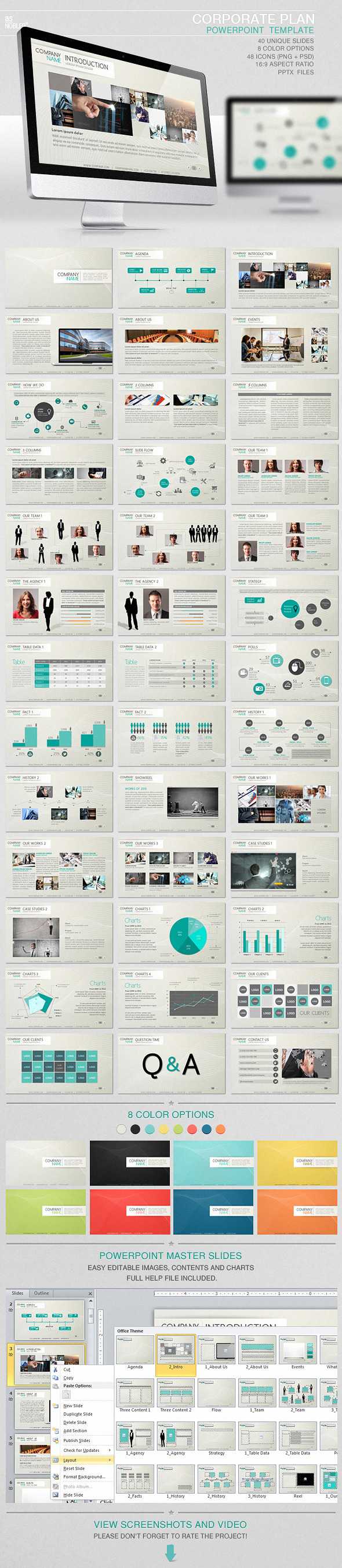 Corporate Plan PowerPoint Template - PowerPoint Templates Presentation Templates