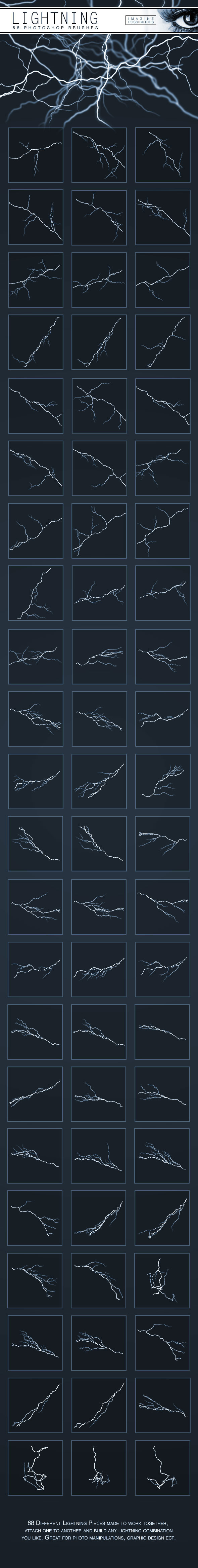 Lightning Brushes - Brushes Photoshop