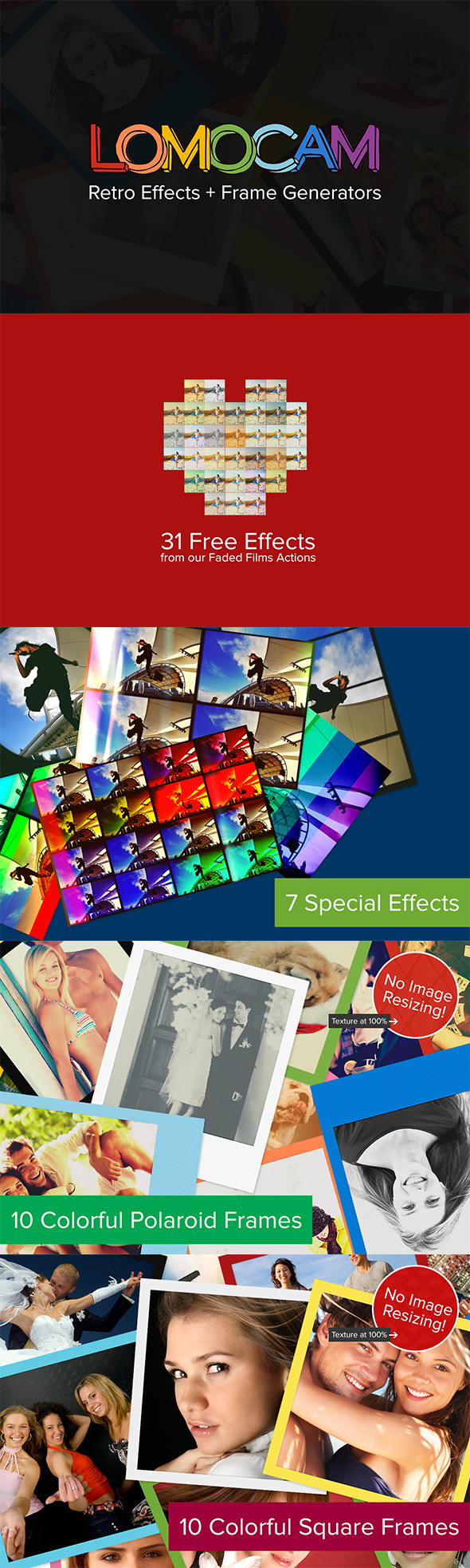 Lomocam - Retro Effects & Frames - Photo Effects Actions