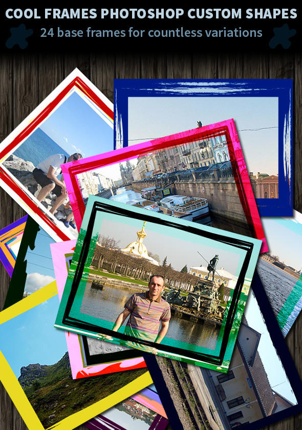Cool Frames Photoshop Custom Shapes - Miscellaneous Shapes