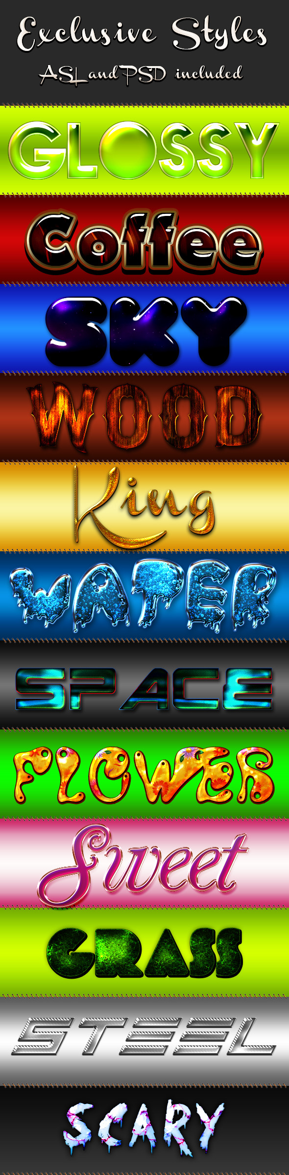 Exclusive Styles - Text Effects Styles