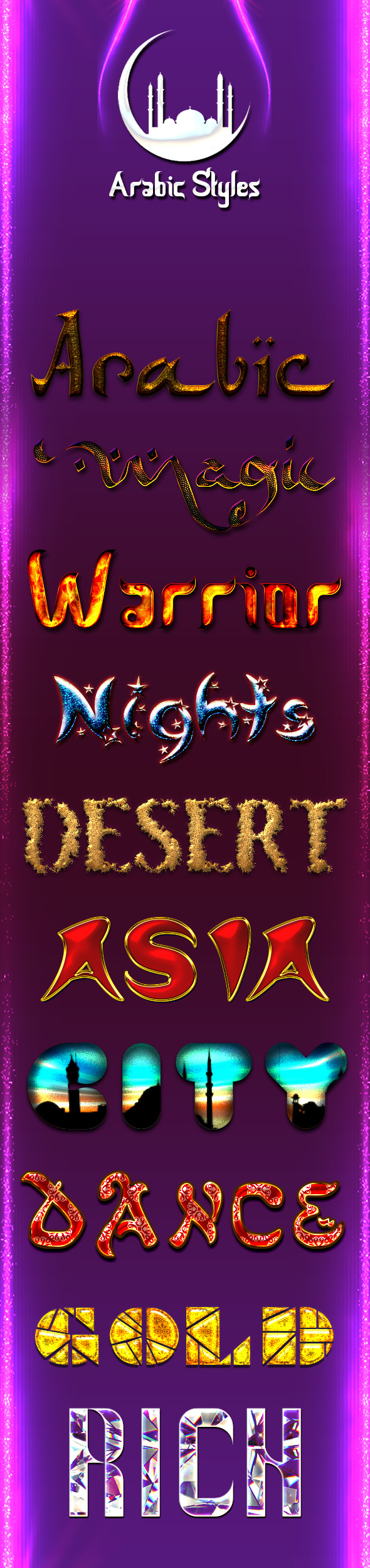 Arabic Styles - Text Effects Styles