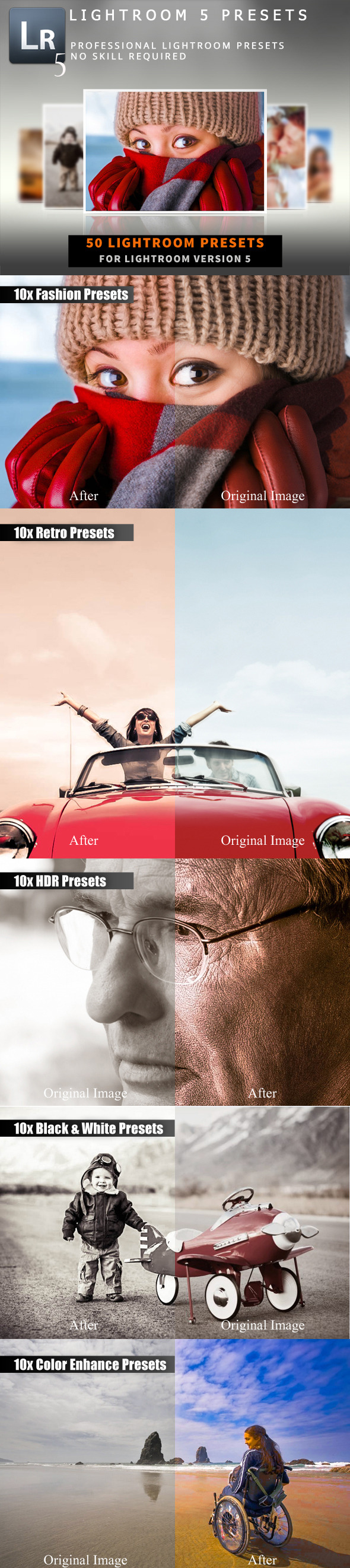 Premium Lightroom 5 Presets - Portrait Lightroom Presets