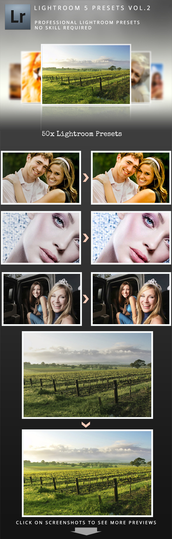 Premium Lightroom 5 Presets Vol.2 - Portrait Lightroom Presets