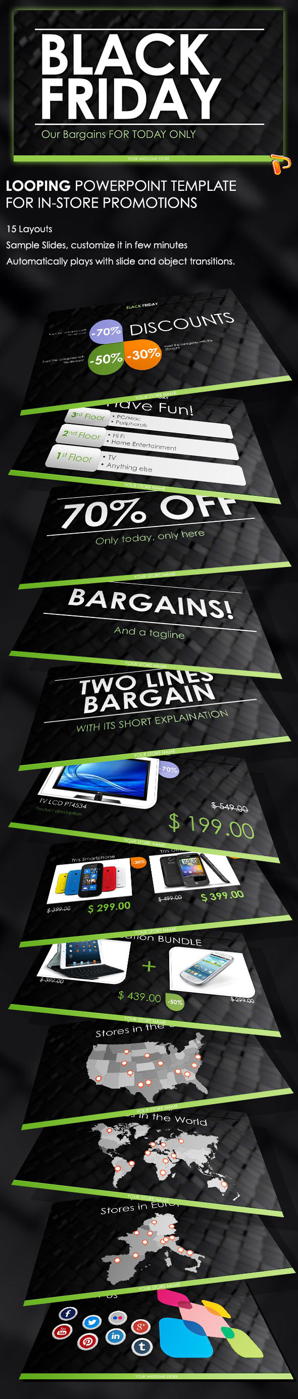 Black Friday PowerPoint Template - Presentation Templates