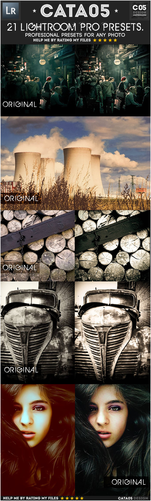 21 Mixed Pro Presets - Portrait Lightroom Presets