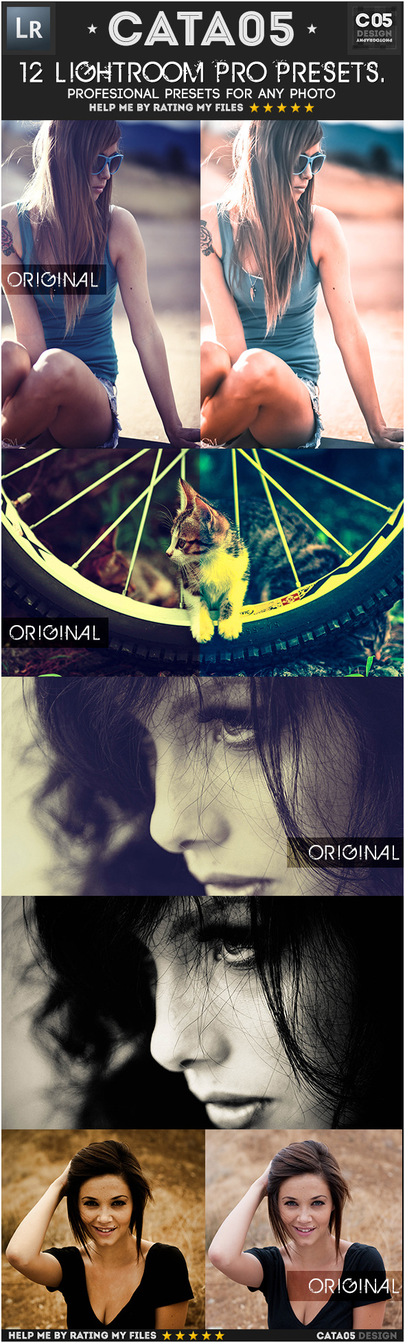 12 Mixed Pro Presets - Portrait Lightroom Presets