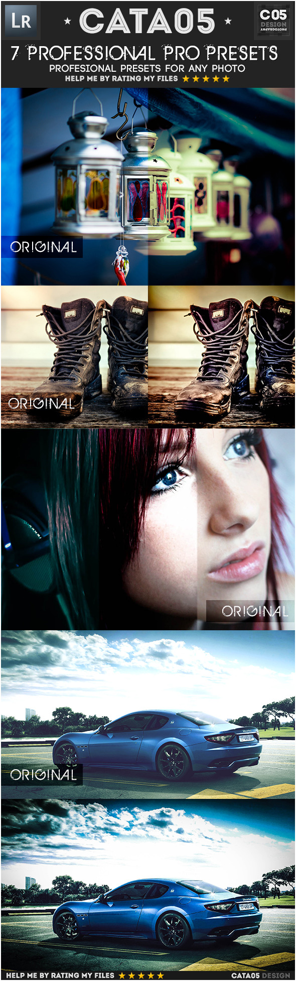 7 Professional Pro Presets - Cinematic Lightroom Presets