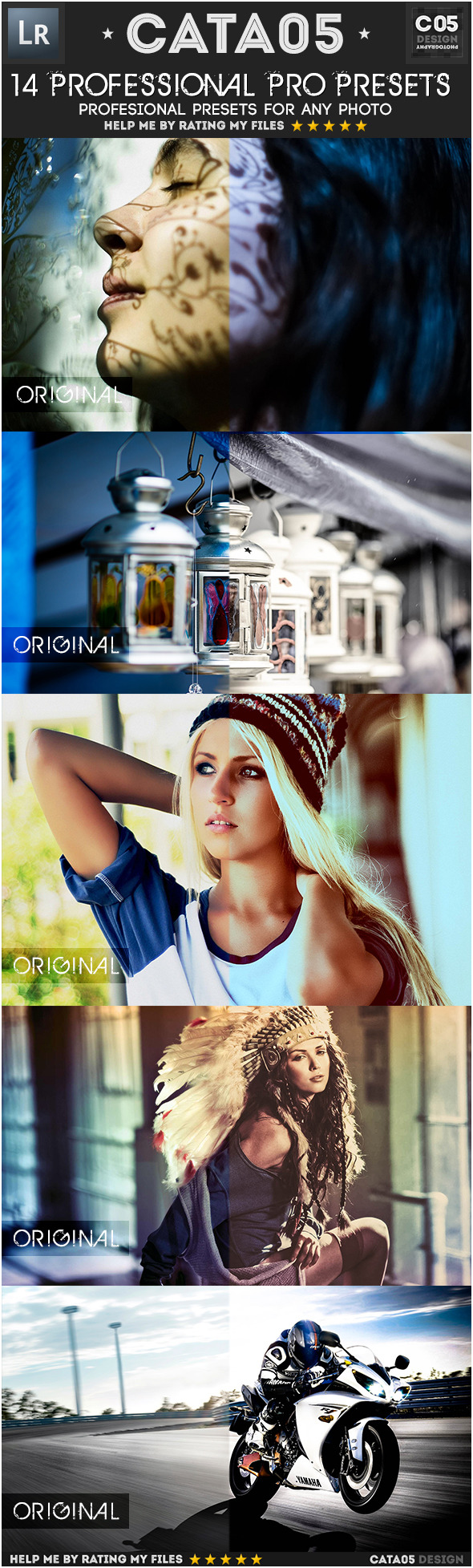 14 Professional Pro Presets - Portrait Lightroom Presets