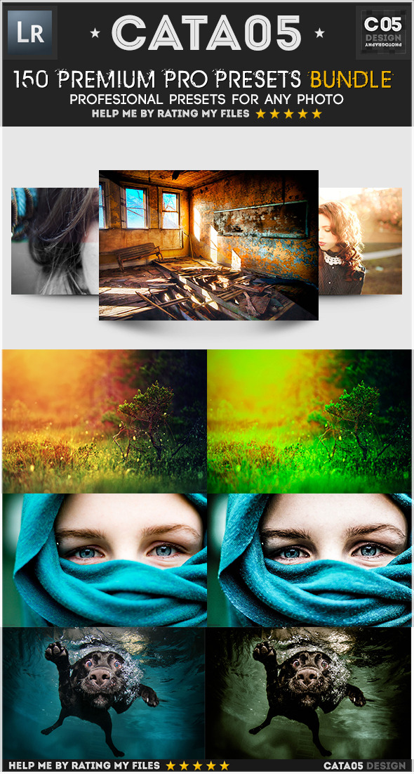 150 Premium Pro Presets Bundle - Portrait Lightroom Presets