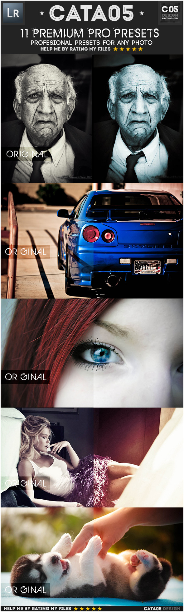11 Premium Pro Presets - Portrait Lightroom Presets