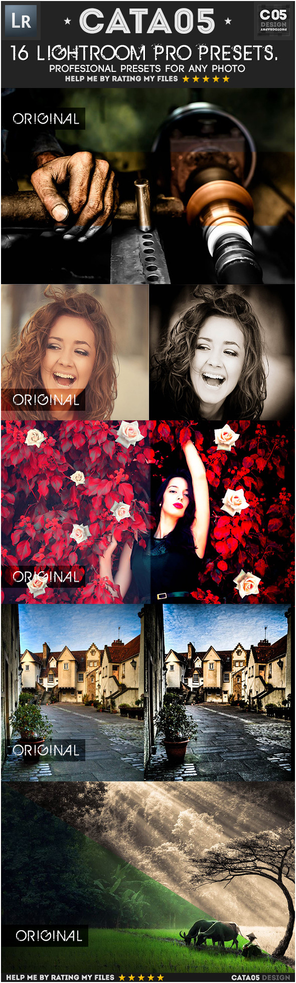 16 Mixed Pro Presets - Portrait Lightroom Presets