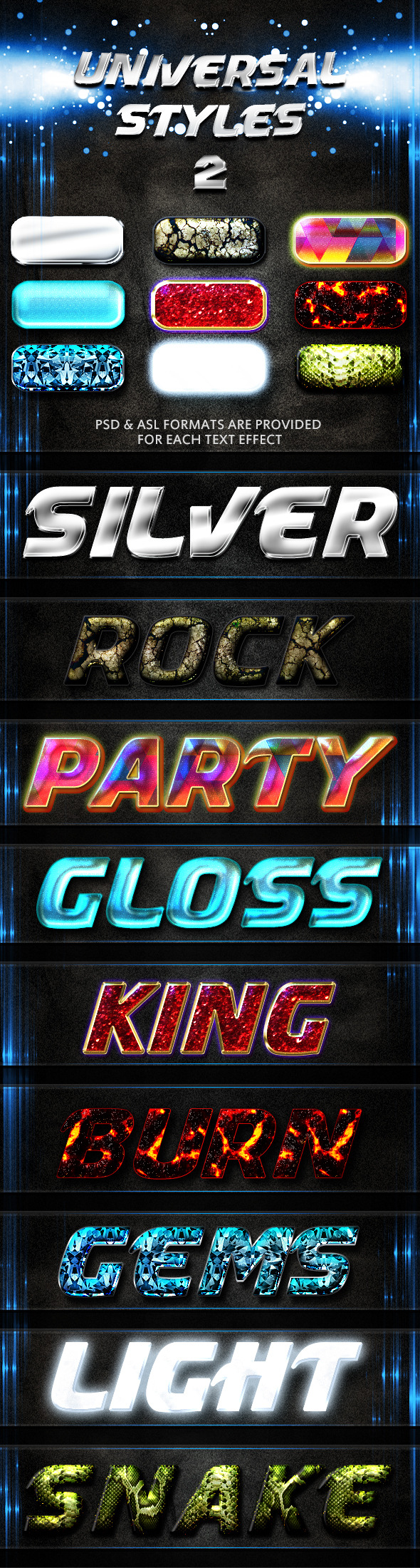 Universal Styles 2 - Text Effects Styles