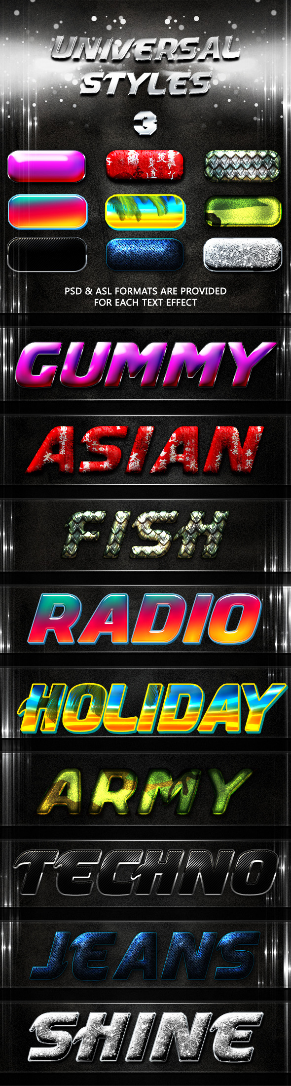 Universal Styles 3 - Text Effects Styles