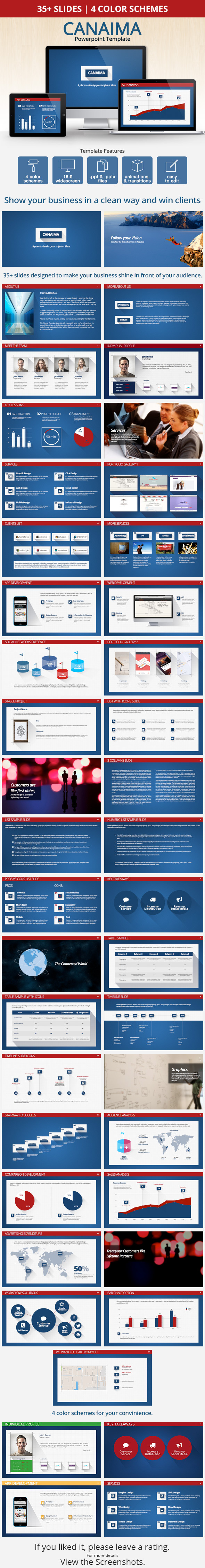 Canaima Powerpoint Business Template - Business PowerPoint Templates