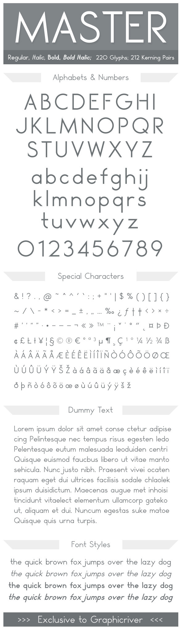 Master - Fonts