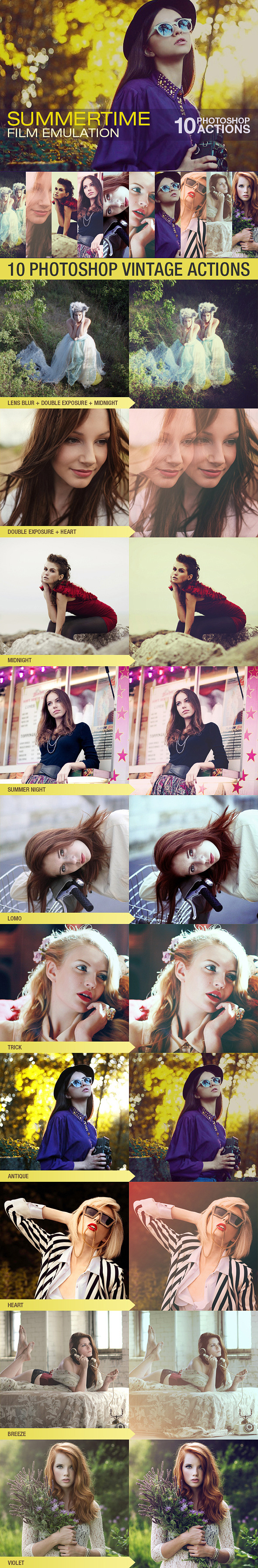 HQ Film Emulation Actions II - Photo Effects Actions