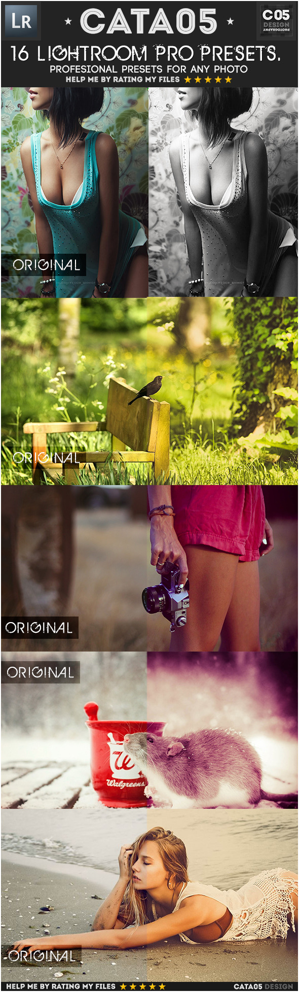 16 Professional Pro Presets - Portrait Lightroom Presets