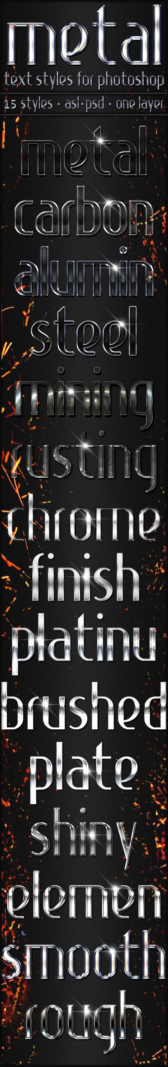 Metal - Text Styles - Text Effects Styles