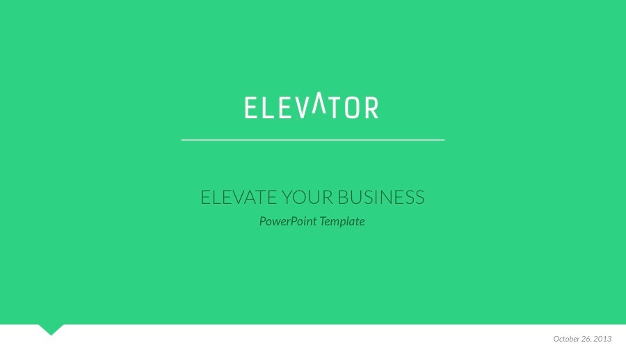 Elevator PowerPoint - Elevate Your Business, Presentation Templates