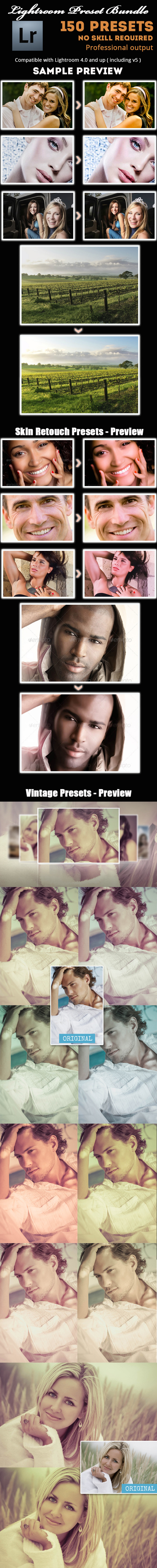 150x Lightroom Presets Bundle - Portrait Lightroom Presets