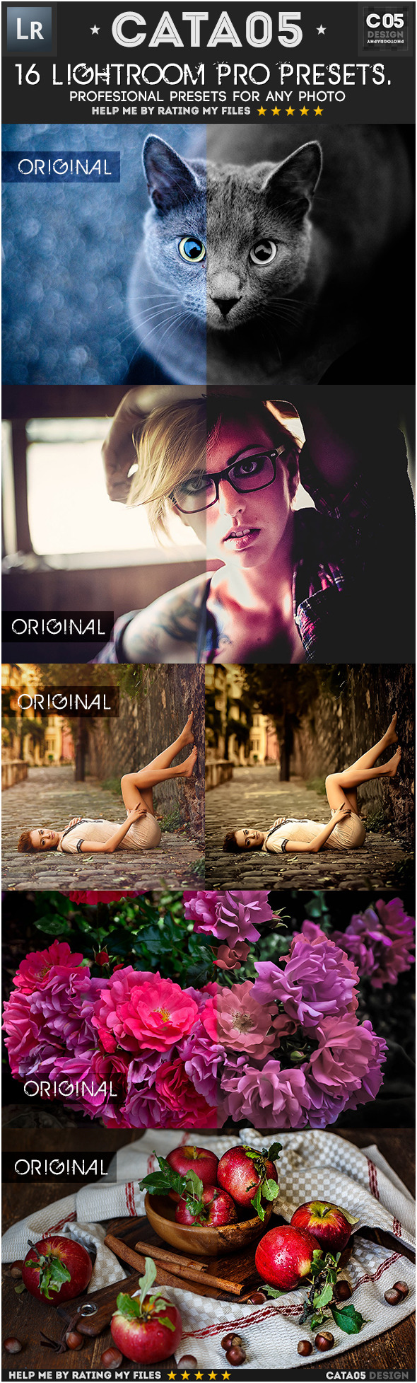 16 Premium Pro Presets - Portrait Lightroom Presets