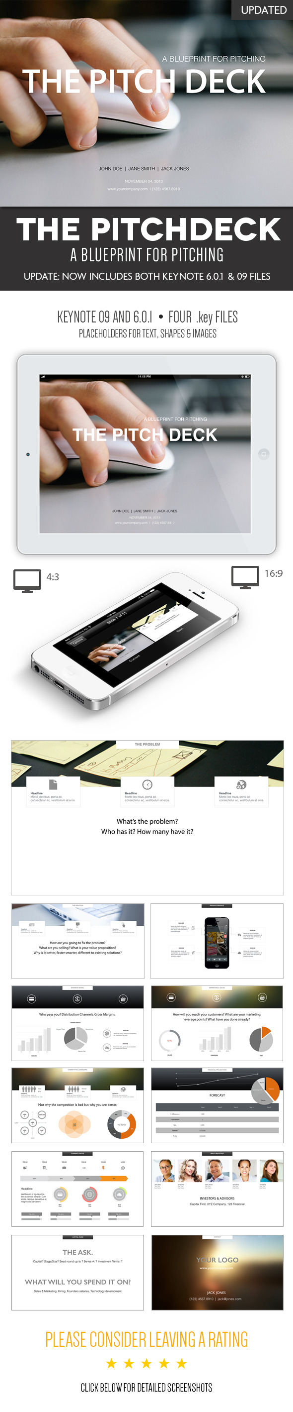 The Pitch Deck - A Keynote Template - Business Keynote Templates