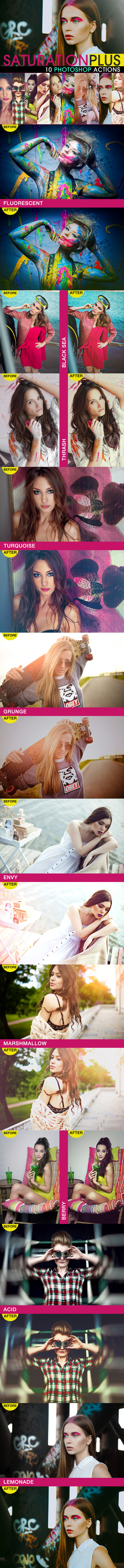 SaturationPLUS Photoshop Actions - Photo Effects Actions