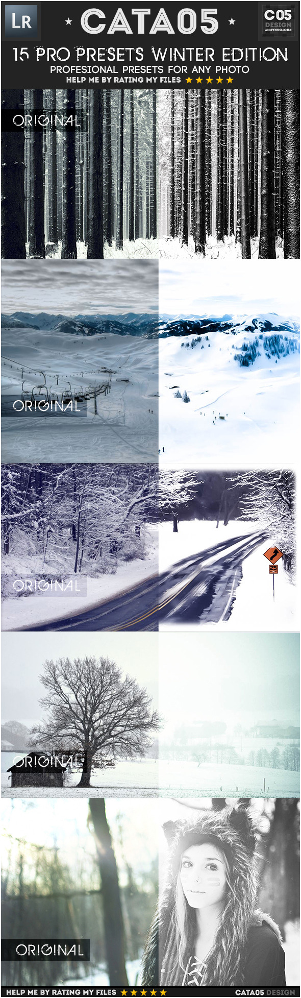 15 Pro Presets Winter Edition - Landscape Lightroom Presets