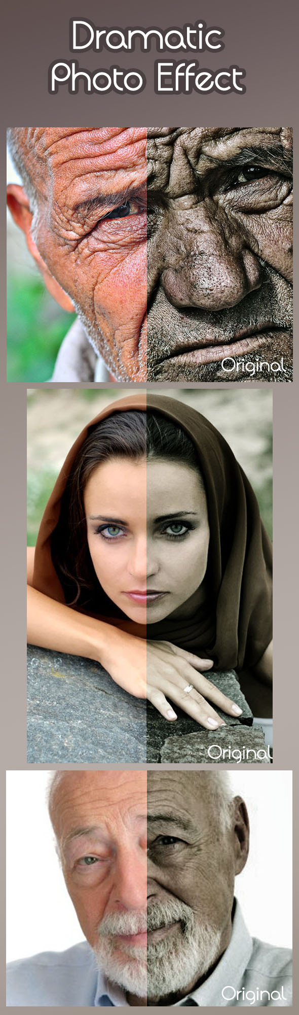 Dramatic Photo Effect - Actions Photoshop