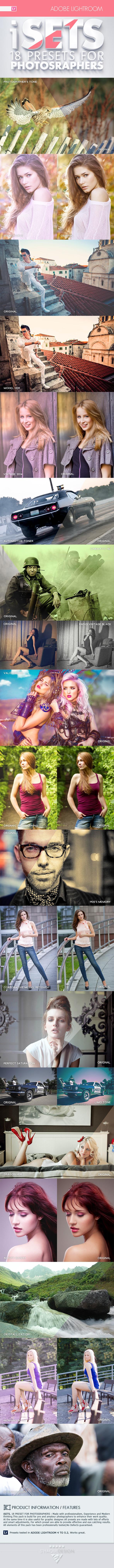 iSETS - 18 Lr Presets For Photographer - HDR Lightroom Presets