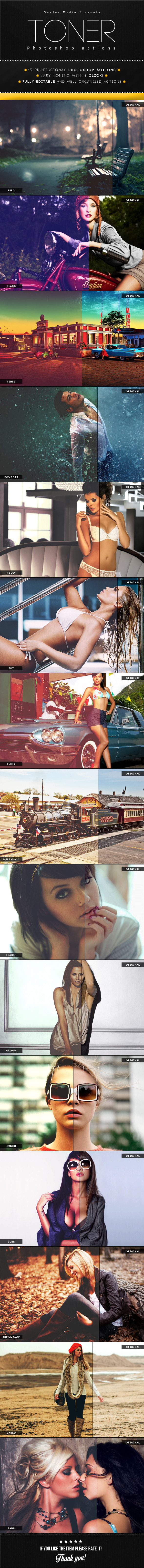Toner - Photoshop Actions - Photo Effects Actions