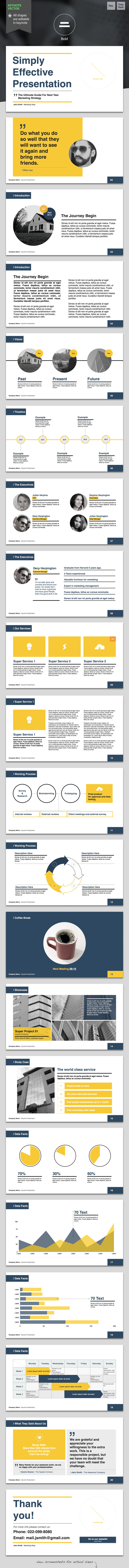 Bold - Keynote Template - Keynote Templates Presentation Templates