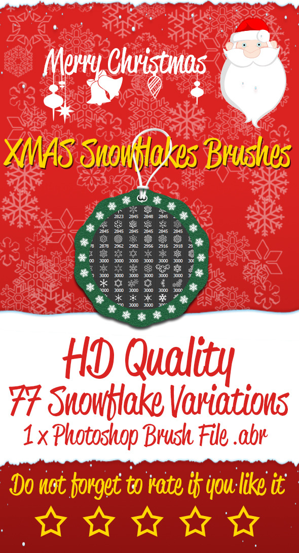 XMAS Snowflakes Brushes - Brushes Photoshop