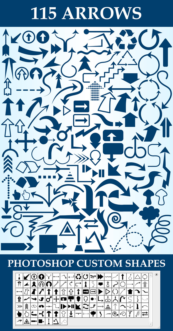 Arrows Custom Shapes - Miscellaneous Shapes