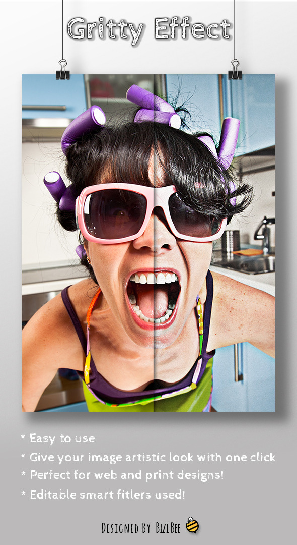 Gritty Effect Action - Photo Effects Actions