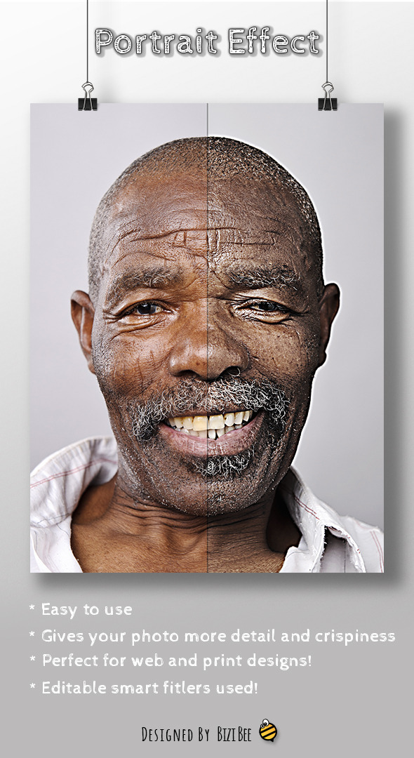 Portrait Action - Photo Effects Actions