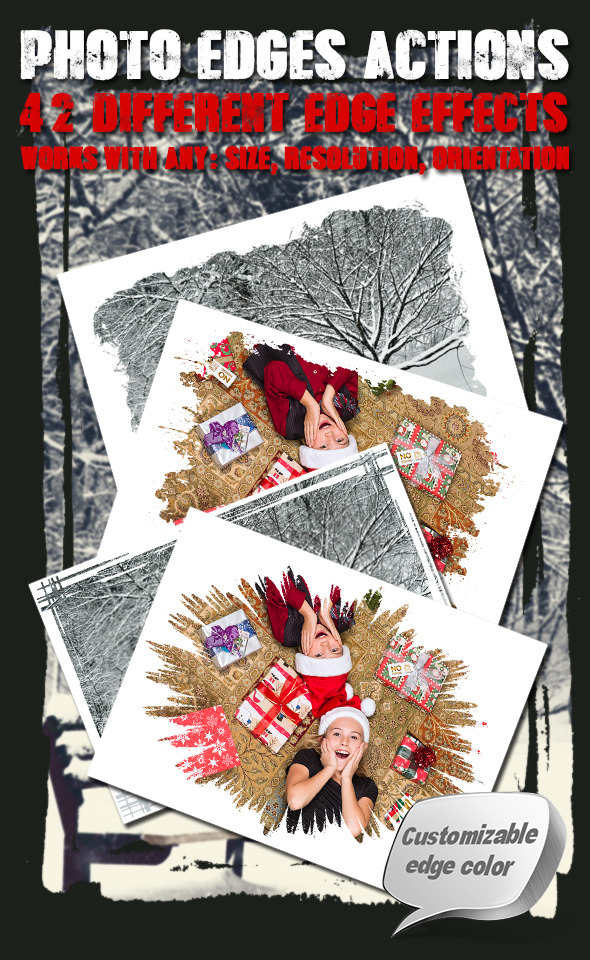 Photo Edges Actions for Photoshop Vol 3 - Actions Photoshop
