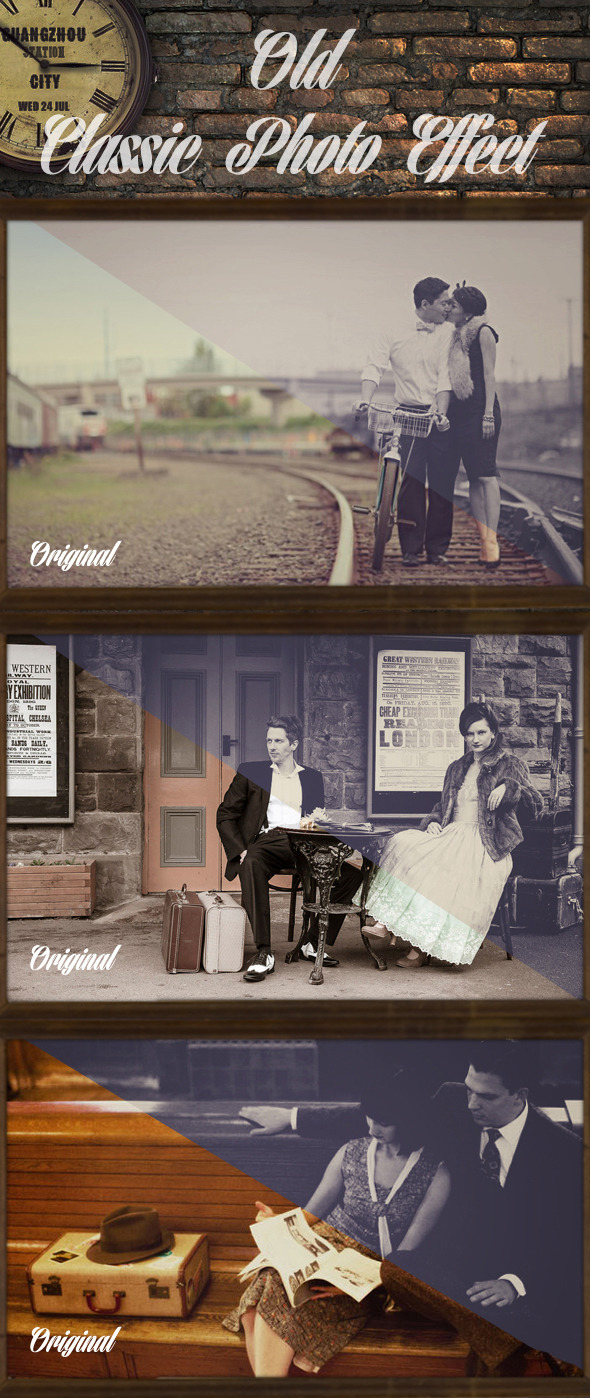 Old Classic Photo Effect - Actions Photoshop