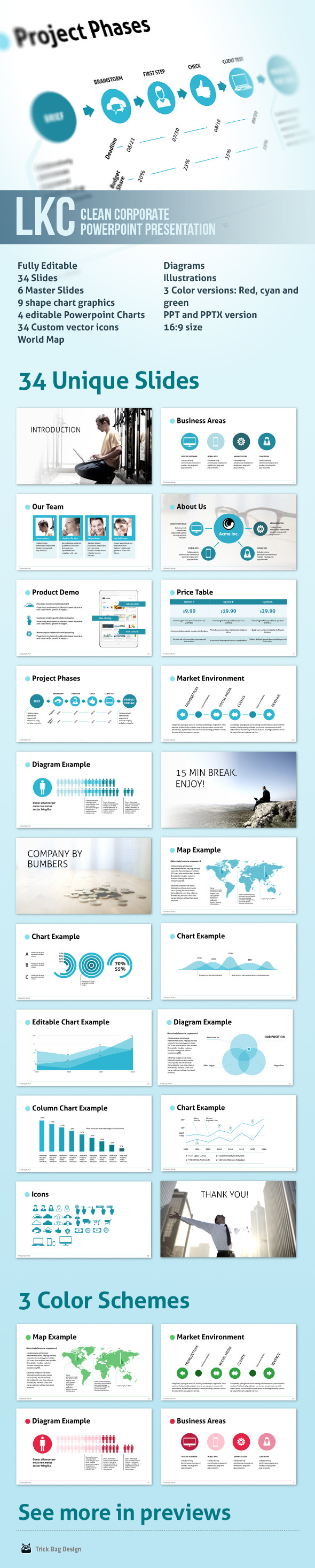LKC - Clean Corporate Powerpoint Presentation - Business PowerPoint Templates