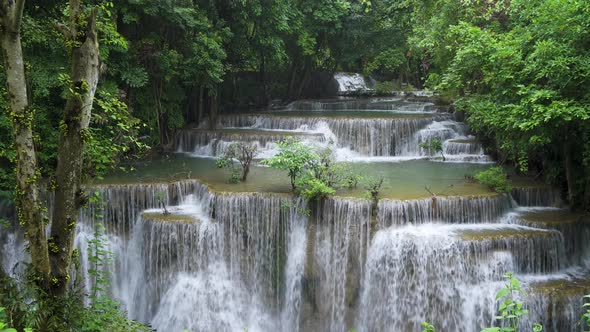 Huai Mae Khamin Waterfall, fourth level, Kanchanaburi, Thailand